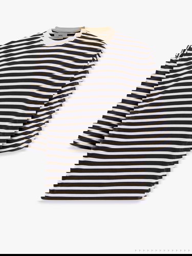 Tričko AMI Striped T-Shirt AMI Paris Navy | UTS056JE01214330, 0