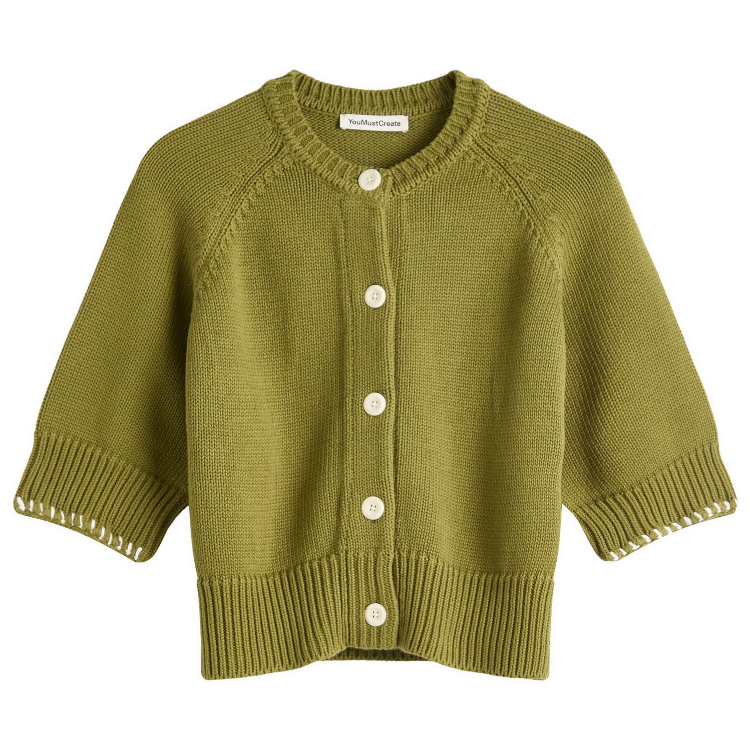 Sveter YMC YMC Kwai Knit Cardigan, Size Medium Zelené | Q8YMA-30, 0