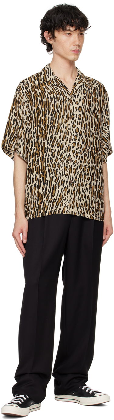 Košeľa WACKO MARIA WACKO MARIA Leopard Print Shirt Béžová | 24FWE-WMS-HI01, 3