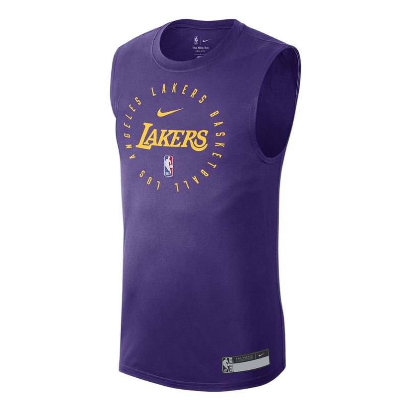 Tielko Nike Lakers Basketball Dri-FIT Training T-Shirt Fialová | HF1964-504