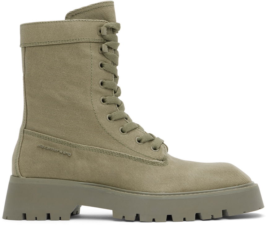Alexander Wang Throttle Lace-Up Ankle Boots