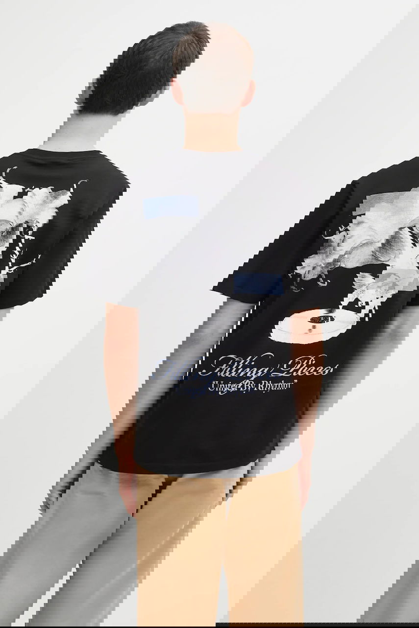 Tričko Filling Pieces Grammophone 'United By Rhythm' Graphic T-Shirt Čierna | 422520500236, 0