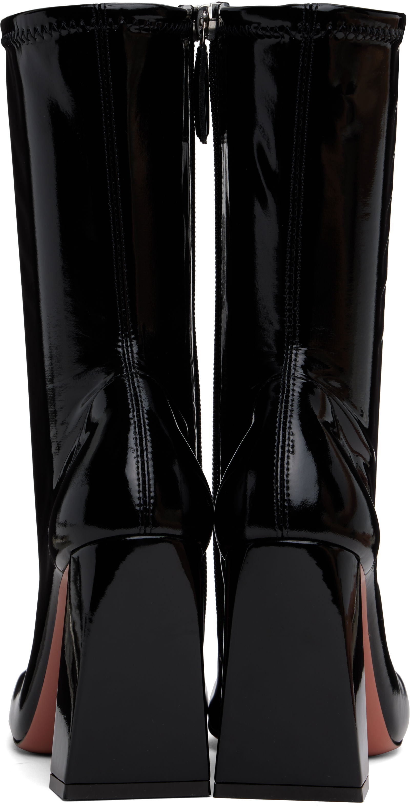 Amina Muaddi Marine Stretch Boots