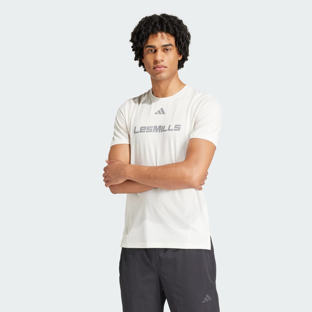 Tričko adidas Performance Les Mills Graphic T-Shirt Biela | IX7976, 0