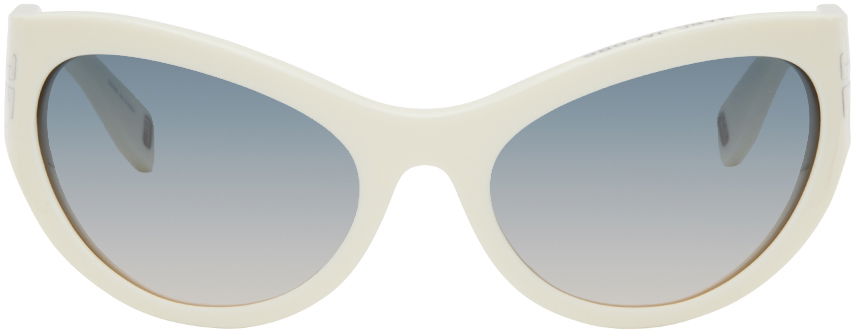 Slnečné okuliare Marc Jacobs Marc Jacobs 'The Icon' Wrapped Sunglasses Biela | MJ 1087/S 716736860848, 0