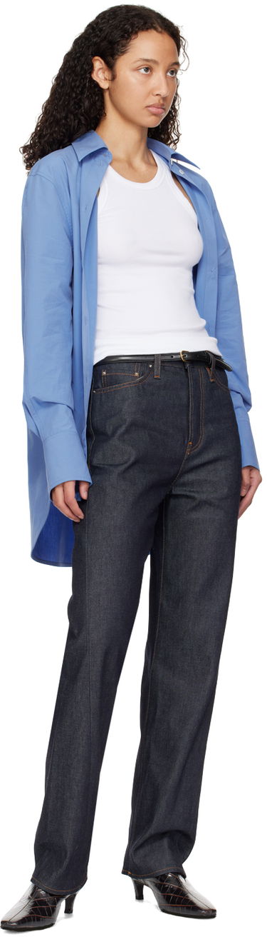 Opasok TOTEME TOTEME Thin Leather Trouser Belt Čierna | 244-WAM877-LE0025, 2