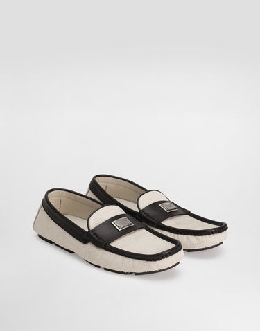 Doplnky Dolce & Gabbana Dolce & Gabbana DG Driver Salt&pepper Loafers Béžová | A50714A9Q938S469, 1