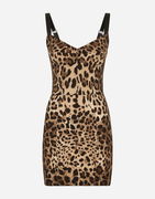 Dolce & Gabbana Leopard Print Corset Dress
