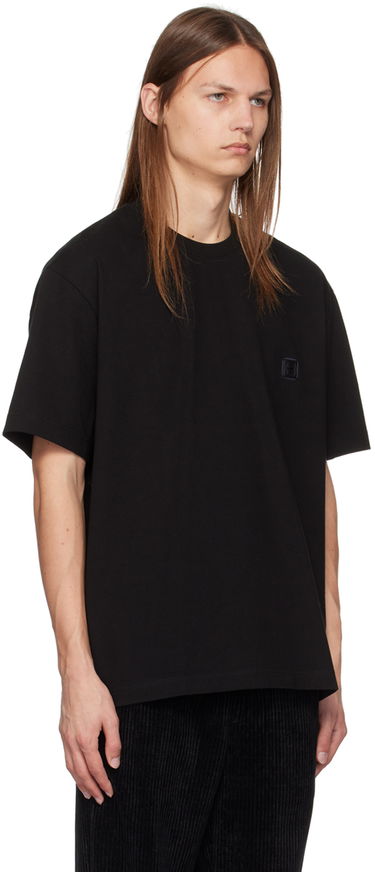 Tričko Solid Homme Quantum Relaxed Fit Patch T-Shirt Čierna | S243TS55, 1