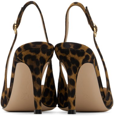 Tenisky a topánky Gianvito Rossi Leopard Print Suede Slingback Pumps Hnedá | G95433-85RIC-CMD, 1