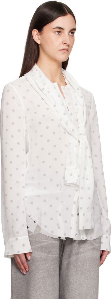 Košeľa Acne Studios Acne Studios Layered Polka Dot Blouse Biela | AC0721-, 1