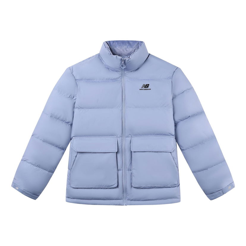 Prešívaná bunda New Balance Active Short Down Jacket Modrá | 5PC44683-LBL