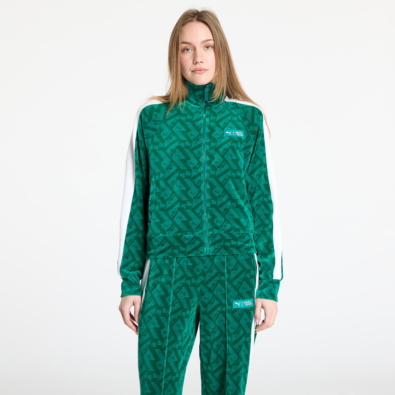 Mikina Puma Squid Game x T7 Iconic Track Jacket Zelené | 62743286, 0