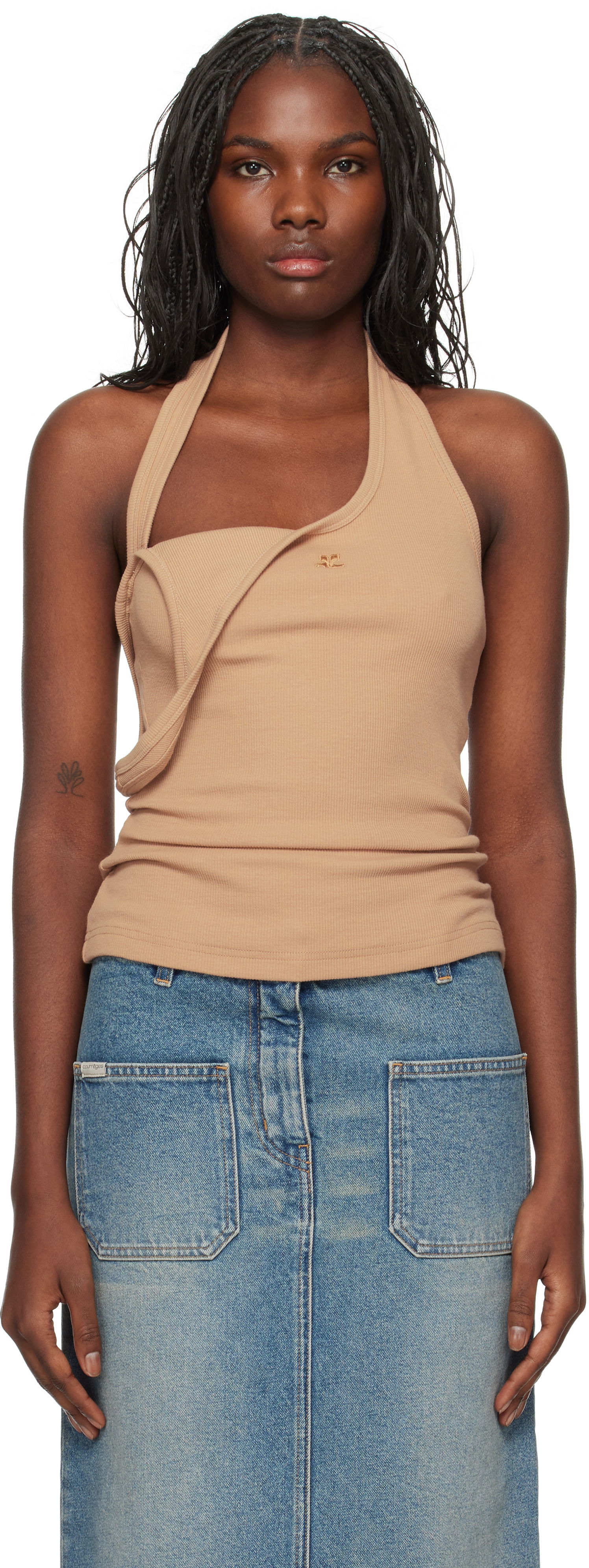 Asymmetric Rib Tank Top