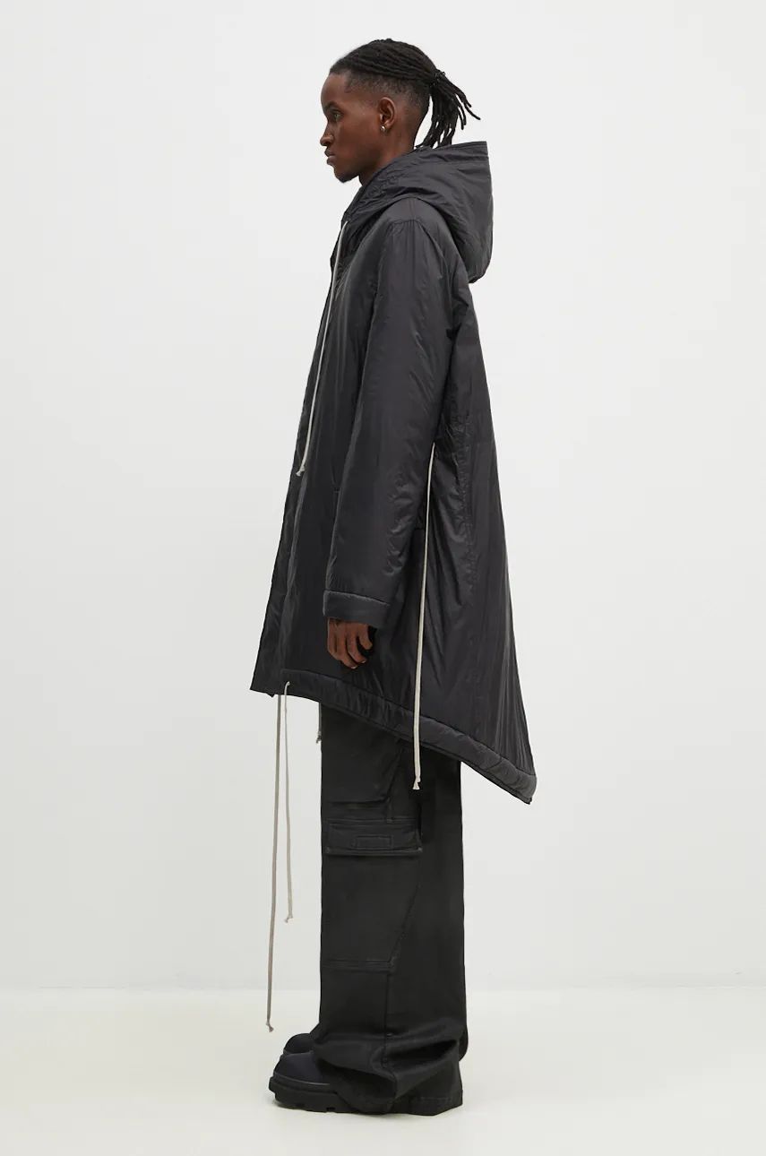 Parka Rick Owens Fishtail Parka Čierna | DU02D2950.NP, 1