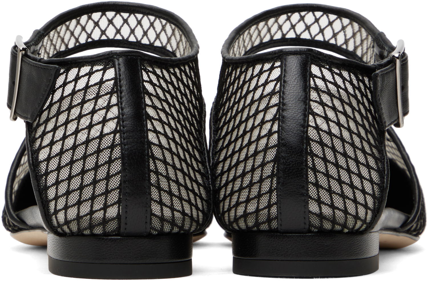 Sukňa Manolo Blahnik Manolo Blahnik Jatelah Mesh Ballerina Flats Čierna | 424-1853, 1
