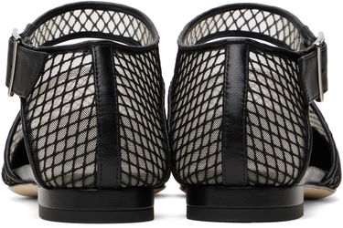 Sukňa Manolo Blahnik Manolo Blahnik Jatelah Mesh Ballerina Flats Čierna | 424-1853, 1