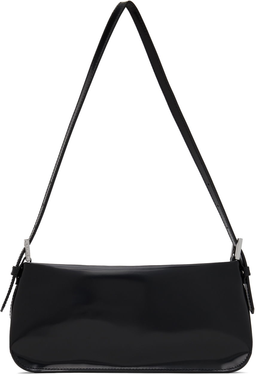Taška cez rameno BY FAR Shoulder Patent Leather Bag Čierna | 22FWDULSBLWMED, 0