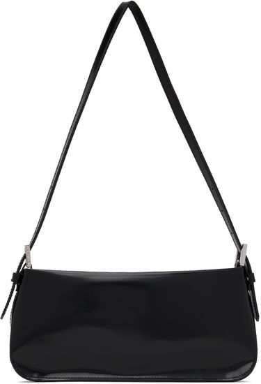 Taška cez rameno BY FAR Shoulder Patent Leather Bag Čierna | 22FWDULSBLWMED, 0