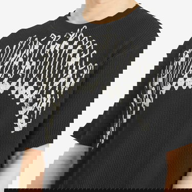 Tričko Pleasures Pleasures Twitch Waffle T-Shirt, Size Small Čierna | P25SP024-BLK, 5