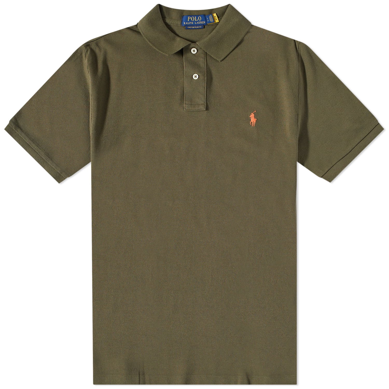 Polo tričko Polo by Ralph Lauren Cusotm Slim Fit Hnedá | 710782592014, 0