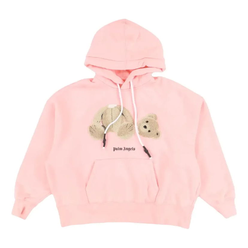 Mikina Palm Angels Broken Bear Cotton Hoodie Ružová | PWBB023F20FLE0033060