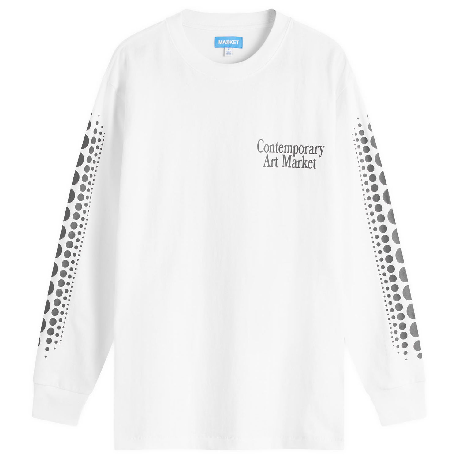 Tričko MARKET Infinity Gourd Long Sleeve T-Shirt, Size Large Biela | 398000383-WHT, 0