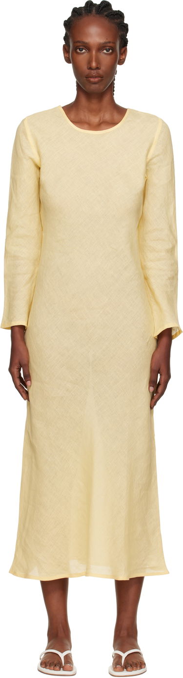 Šaty Baserange Baserange Dydine Long Sleeve Maxi Dress Žltá | DRDYL-FL-AU25, 0