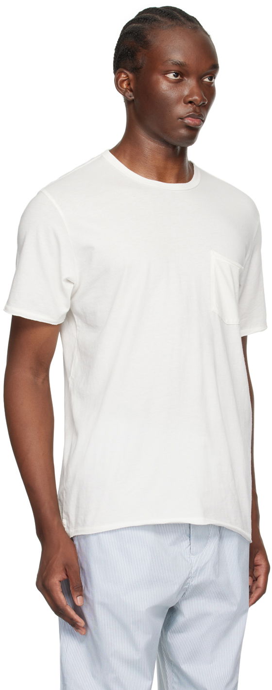 Tričko rag & bone Miles Pocket T-Shirt Biela | MBC21PT0236N23, 1
