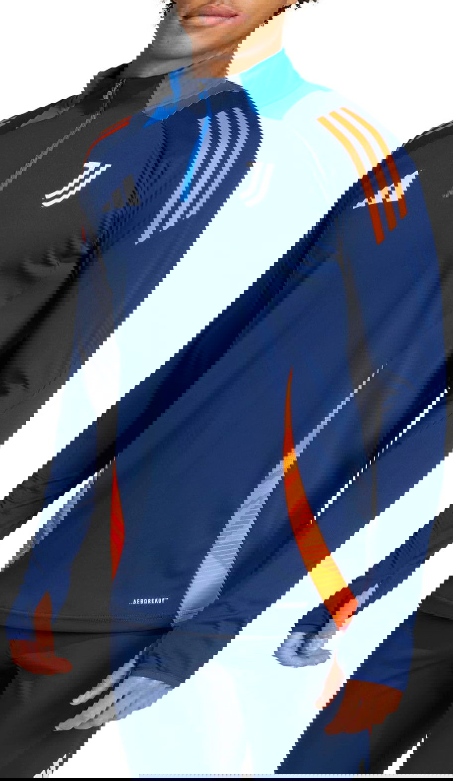 Mikina adidas Originals Juventus Long-Sleeve Quarter-Zip AEROREADY Training Top Rôznofarebný | is5820, 0