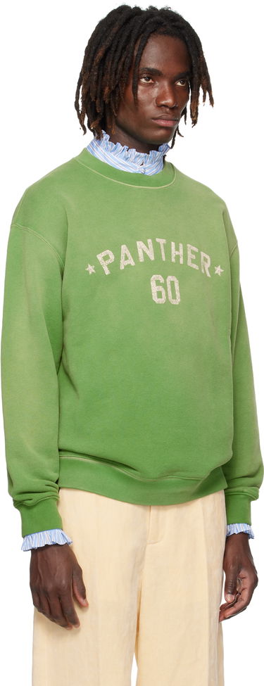Mikina Valentino Valentino 'Chez Valentino' Print Cotton Sweatshirt Zelené | 7V3MF29NAYH, 1