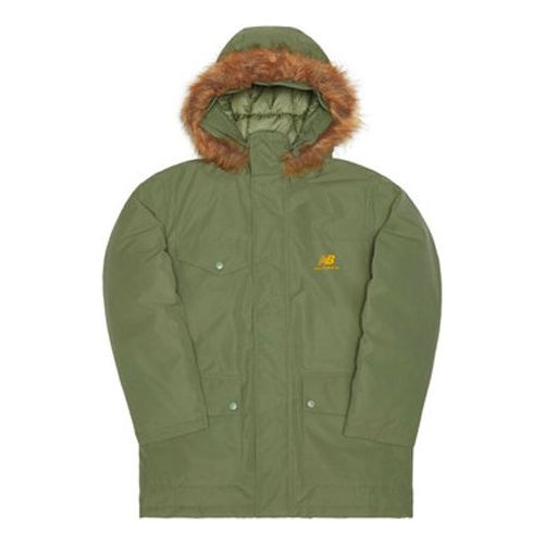 Parka New Balance Parka Jacket with Faux Fur Hood Zelené | AMJ04349-FRO