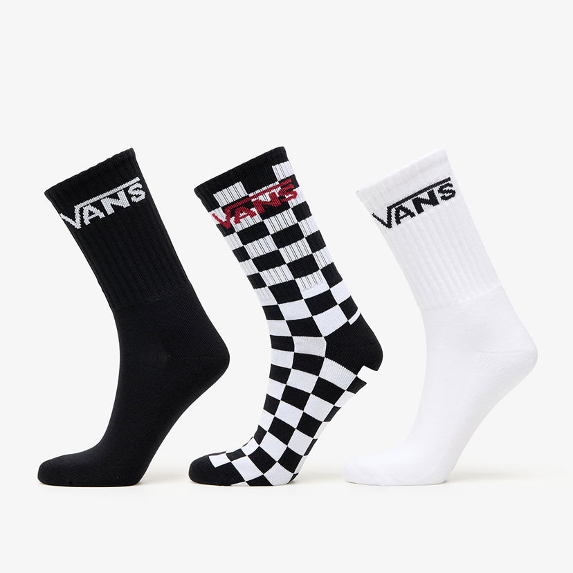 Ponožky Vans Classic Crew Black/ White Čierna | VN000F0XY281