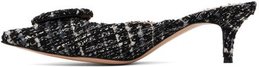 Tenisky a topánky Gianvito Rossi Portofino 55 Tweed Buckle Mules Čierna | G93006-55RIC-BCL, 2