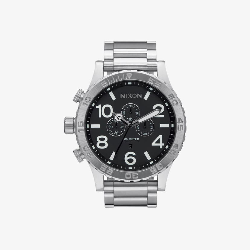 Hodinky Nixon 51-30 Chrono Black Universal Metalická | A08300000