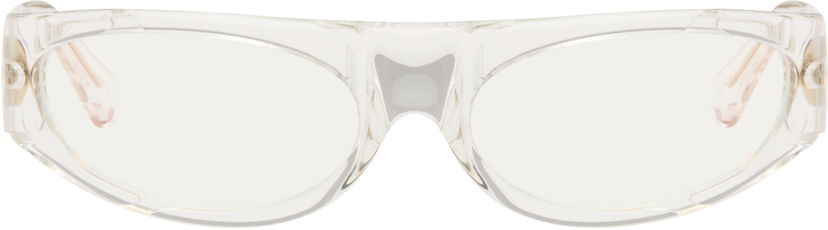 Slnečné okuliare Casablanca Sport Wrap-around Sunglasses Biela | A-AW25-EW-081-03