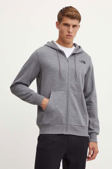 Mikina The North Face Simple Dome Full Zip Hoodie Šedá | NF0A89FDDYY1, 3