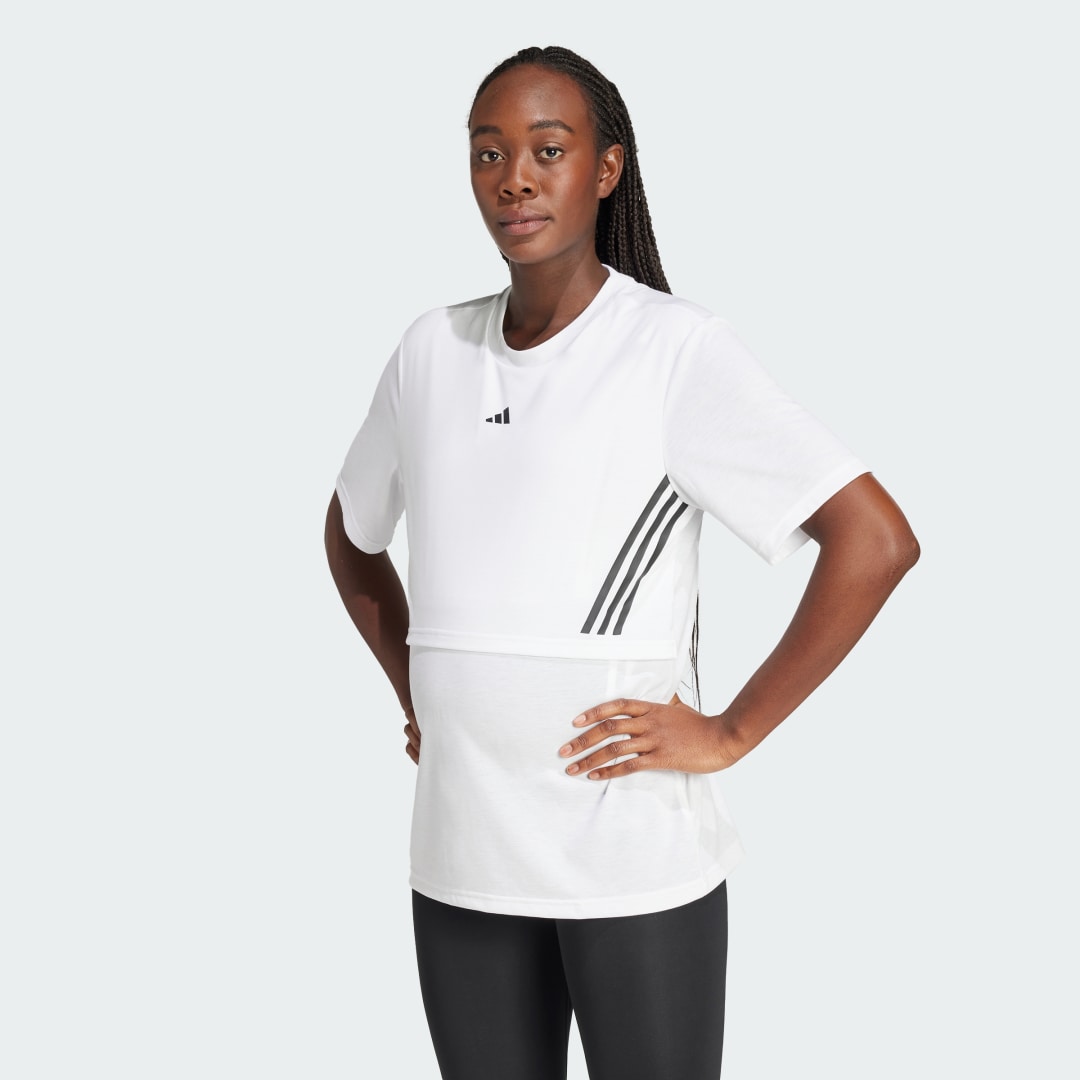 Tričko adidas Performance Double Layer Sports T-Shirt Biela | IK5496, 0