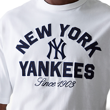 Tričko New Era Oversized Heritage MLB New York Yankees T-Shirt Biela | 60684327-100, 2