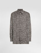 Dolce & Gabbana Bouclé Print Chiffon Shirt