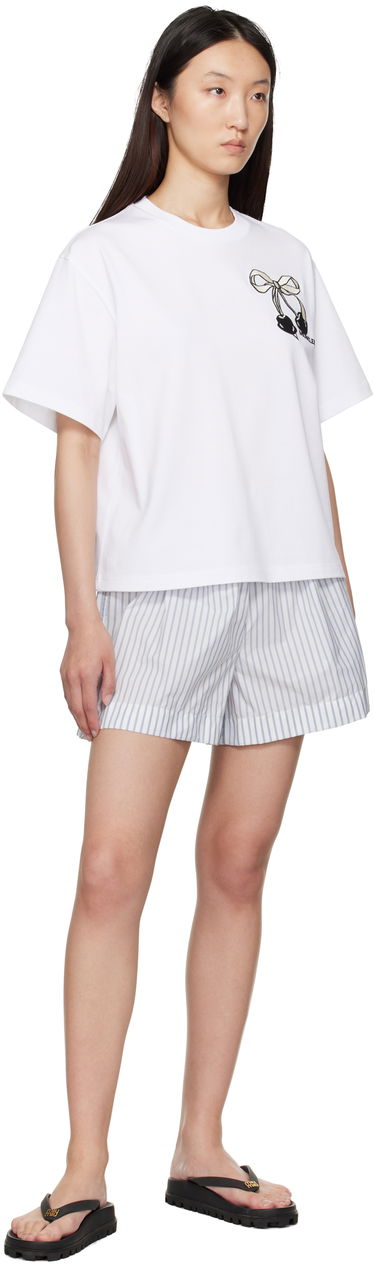 Šortky Moncler Moncler Striped Shorts Biela | K20932B00006598S1, 4