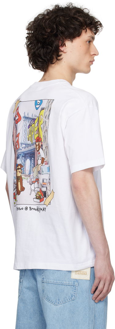 Tričko AAPE by A Bathing Ape AAPE by A Bathing Ape 'AAPER' Graphic Short Sleeve T-Shirt Biela | AAPTEM1612XXNWHX, 2