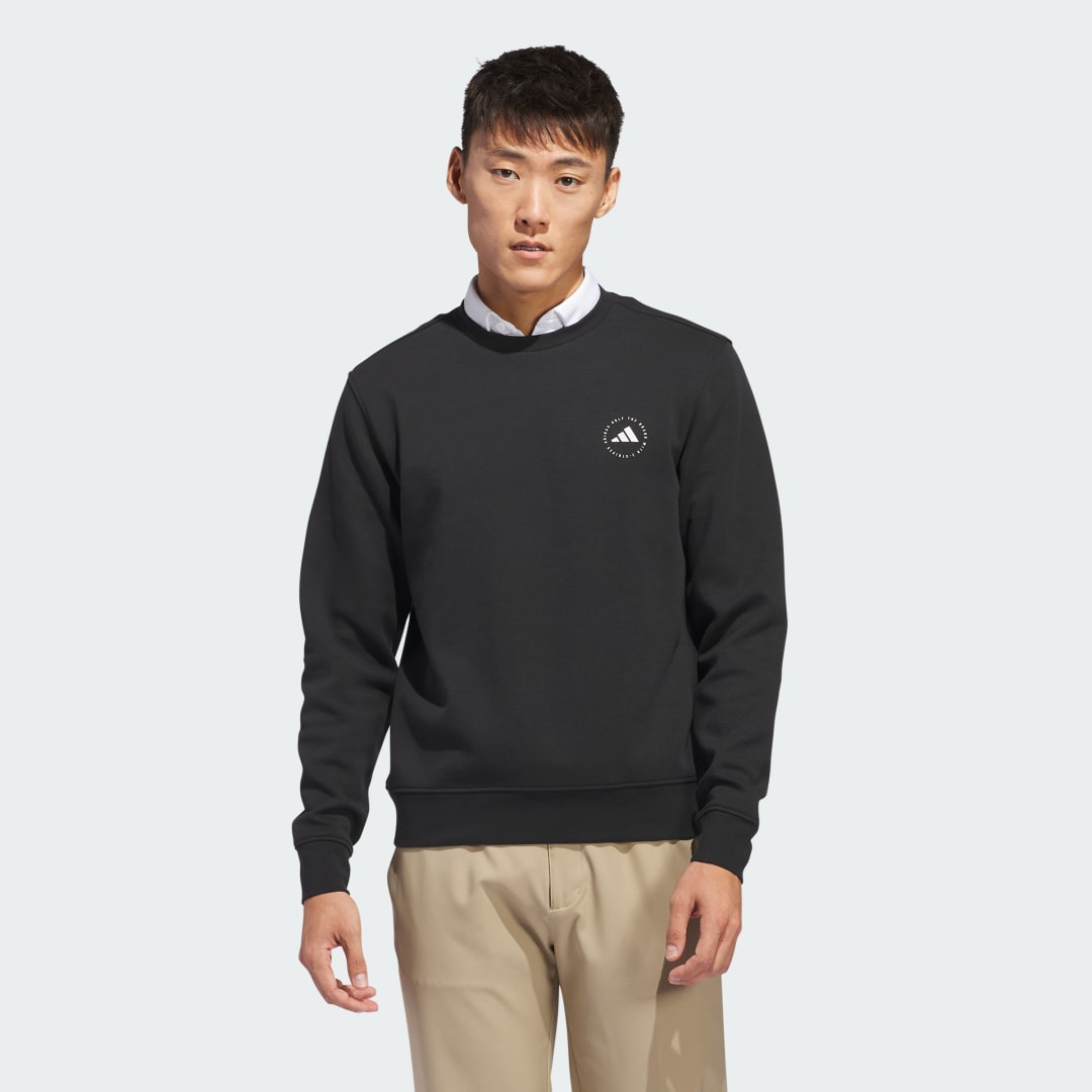 Mikina adidas Performance Crewneck Sweatshirt Čierna | IU4523, 1