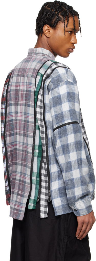 Košeľa Needles NEEDLES 7 Cuts Zipped Flannel Shirt Rôznofarebný | QV394, 2