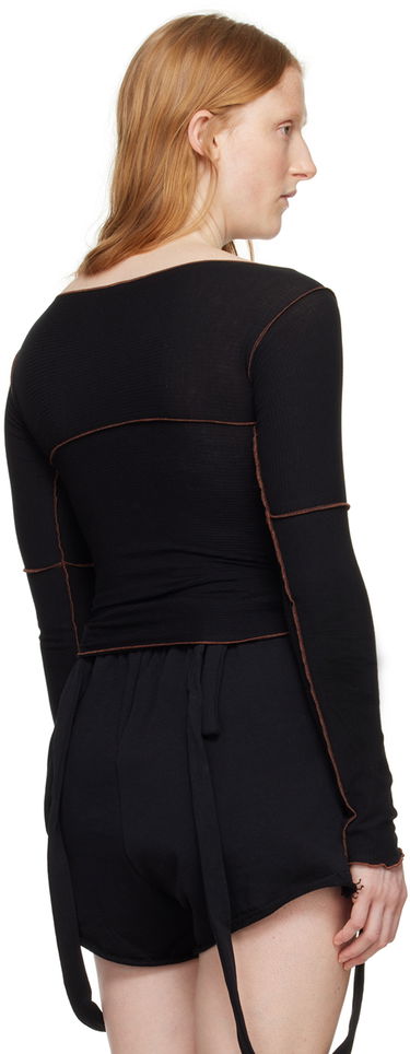 Sveter Baserange Baserange Cinder Long Sleeve T-Shirt Čierna | TOCL-RB-SU24, 2