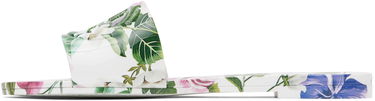 Šaty Dolce & Gabbana Dolce&Gabbana Floral Print Rubber Slides Biela | CW2215 A6L05, 2