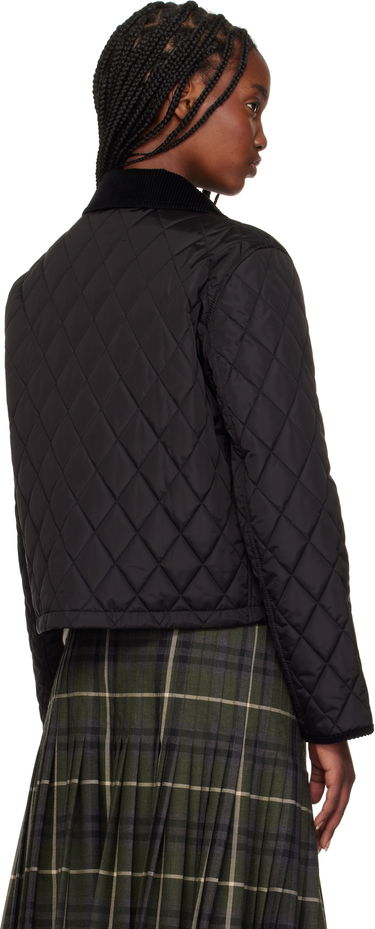 Prešívaná bunda Burberry Burberry Cropped Quilted Jacket Čierna | 8105097, 2