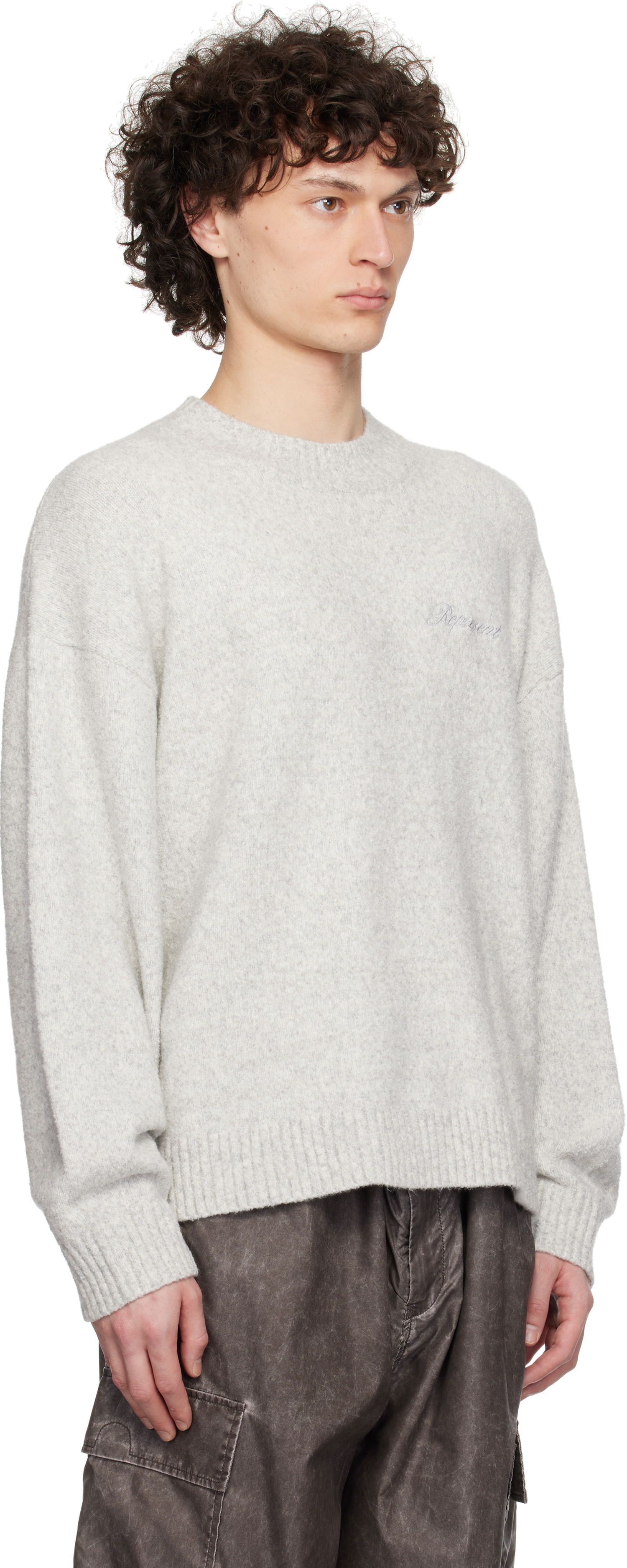 Sveter Represent Clo Represent Marled Knit Sweater Šedá | MLM3839, 1