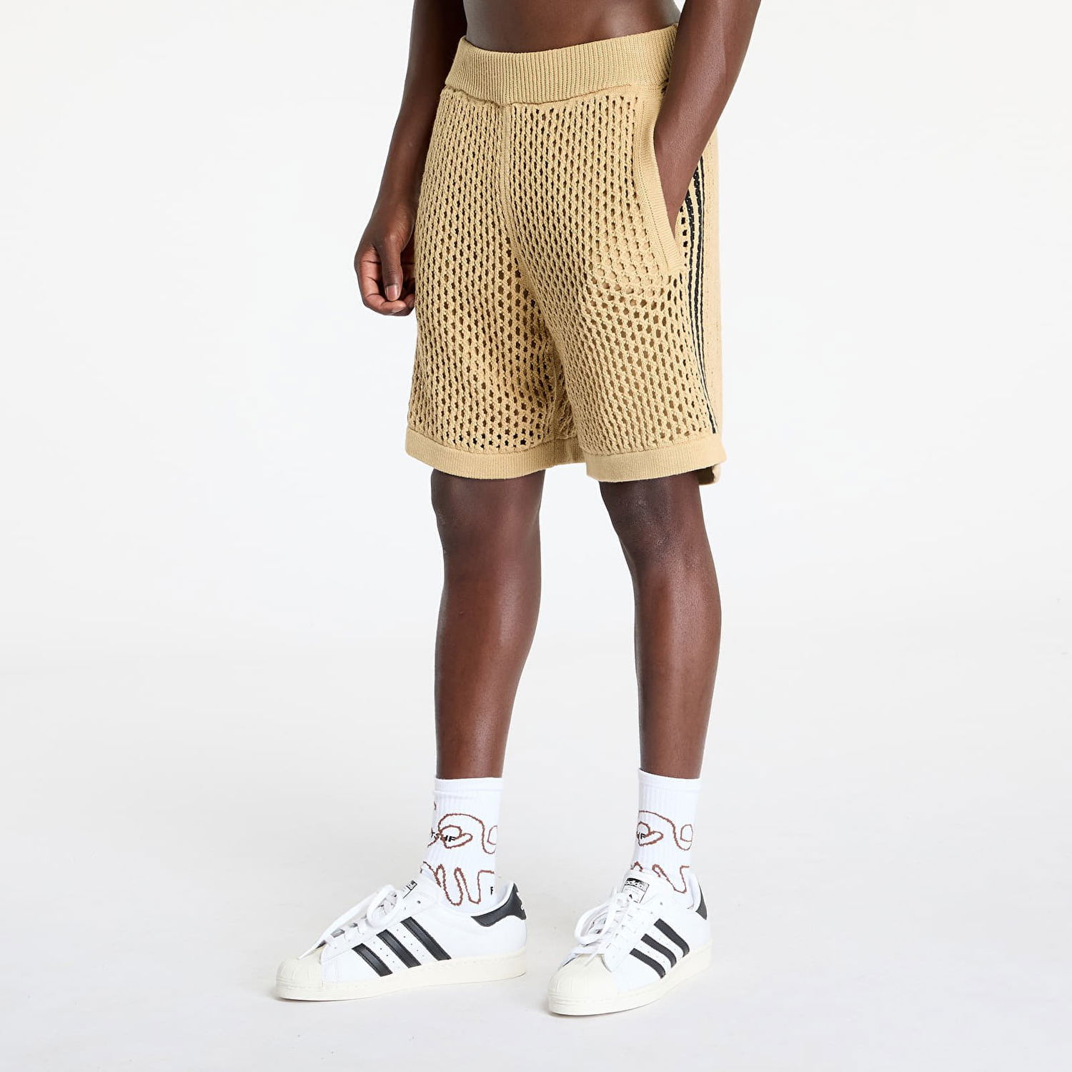 Šortky adidas Originals Clot x C Shorts UNISEX Beige Tone Béžová | JD7114, 0