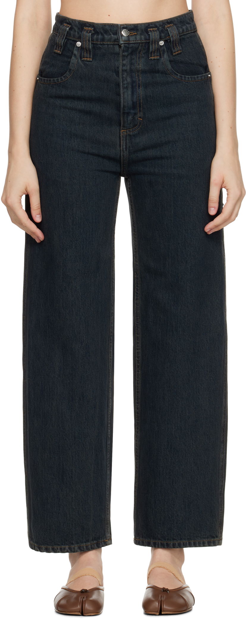 Džínsy Eckhaus Latta Eckhaus Latta Baggy Jeans Modrá | 555-EL-PF25-C -